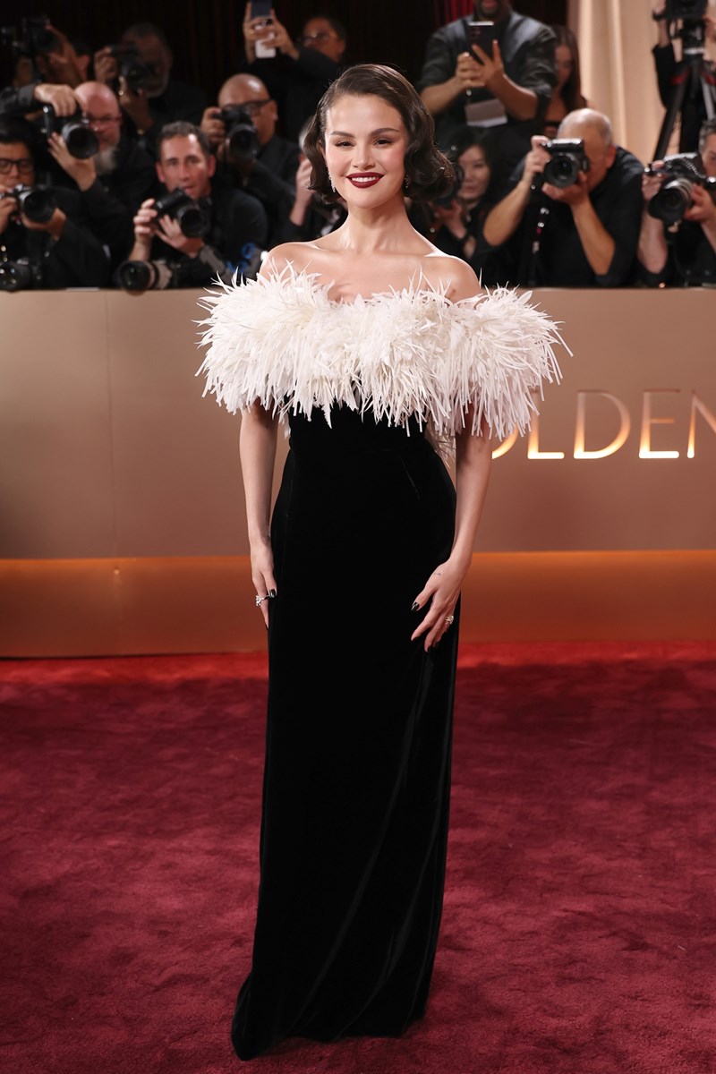 Selena Gomez attends the 83rd annual Golden Globe Awards at The Beverly Hilton on January 11, 2026 in Beverly Hills, California.