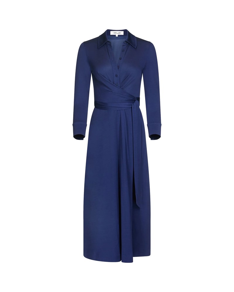 Sana Dress in Classic Navy - Diane Fon Furstenberg