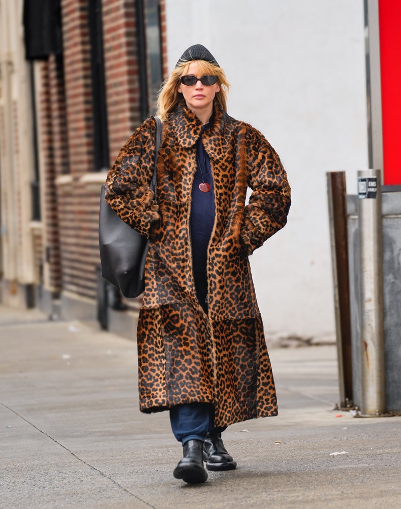 NEW YORK, NY - FEBRUARY 12: Jennifer Lawrence is seen on February 12, 2025 in New York City.