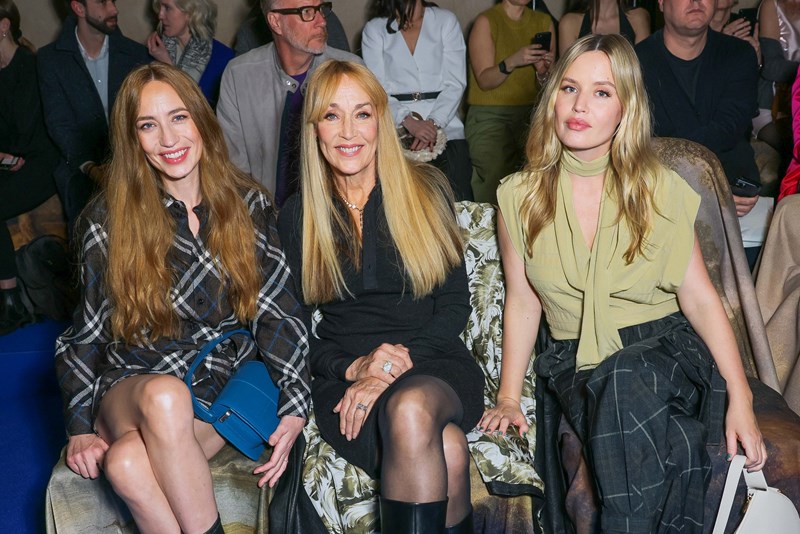 Elizabeth Jagger, Jerry Hall and Georgia May Jagger