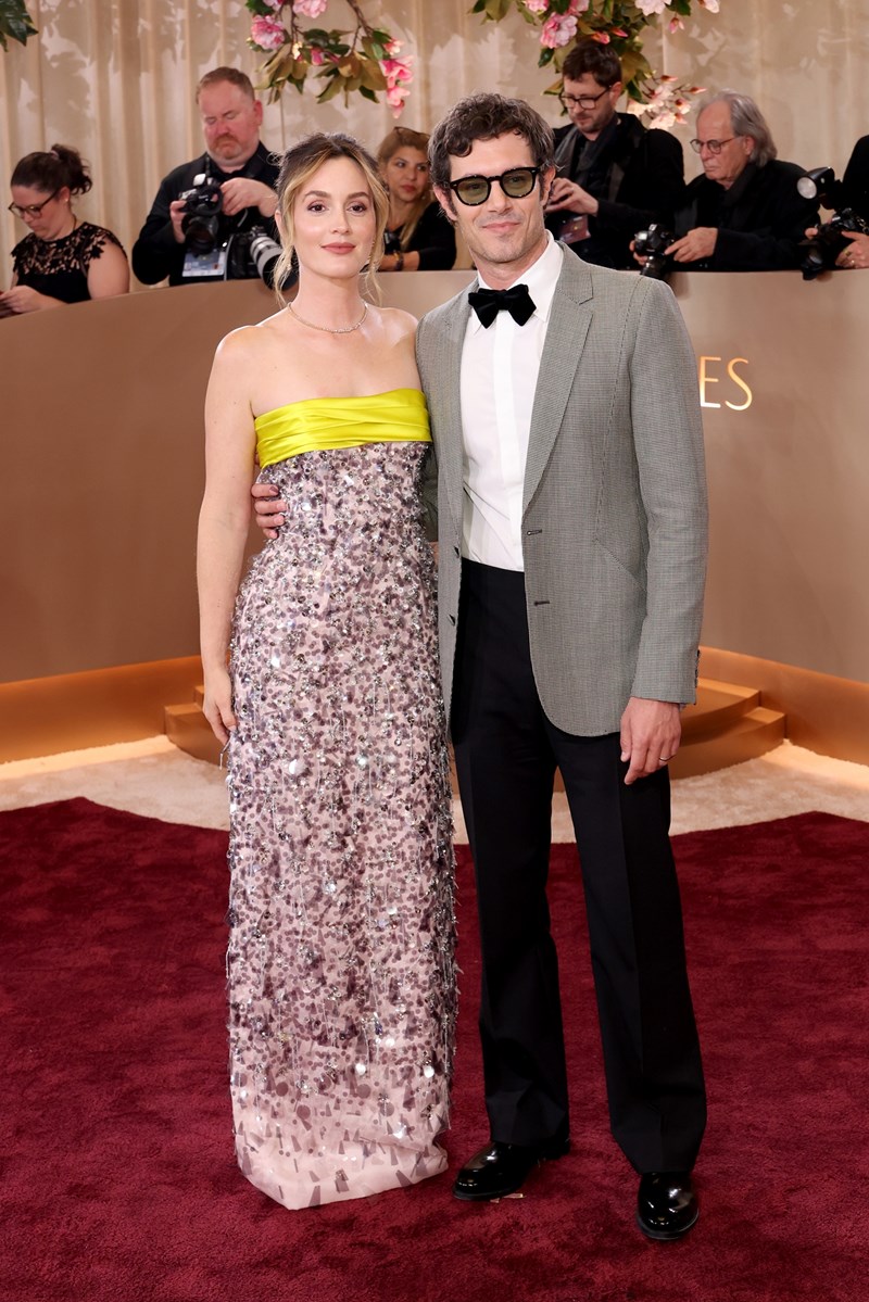 Leighton Meester and Adam Brody attend the 83rd Annual Golden Globe Awards at The Beverly Hilton on January 11, 2026 in Beverly Hills, California.