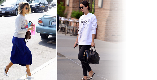 Πως συνδυάζουν οι σταρ τα φούτερ;