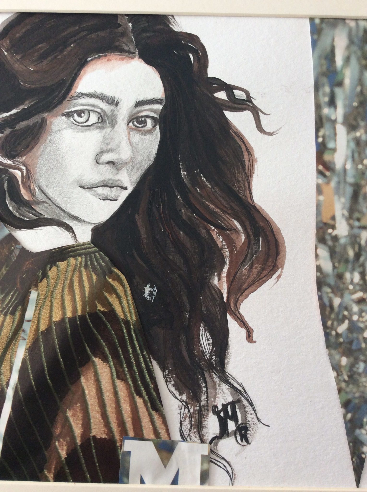 Μια ζωγράφος που δημιουργεί με κραγιόν