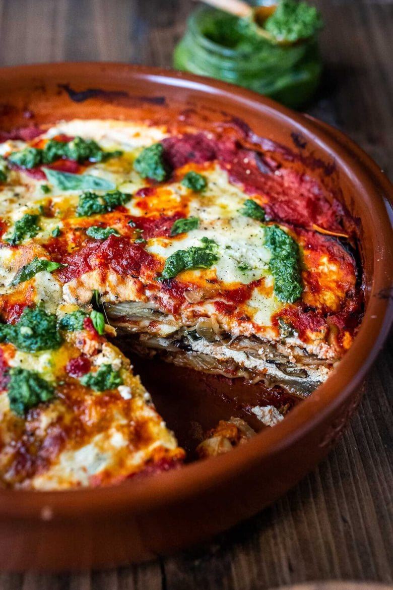 Σήμερα φτιάχνουμε λαζάνια με μελιτζάνα και pesto ρόκας και μας αγαπάνε λίγο πιο πολύ για αυτό!