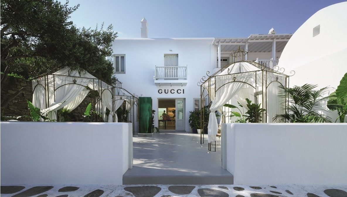 Ο οίκος Gucci εγκαινιάζει το νέο του κατάστημα στην καρδιά της Μυκόνου