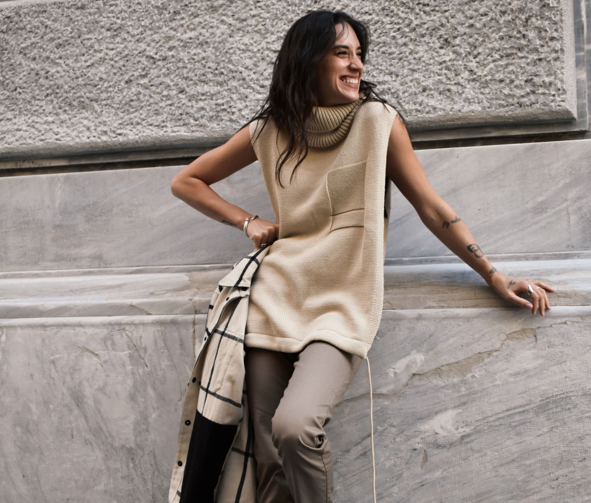 Το look της Ραφαέλας Ψαρρού είναι το απόλυτο winter inspo
