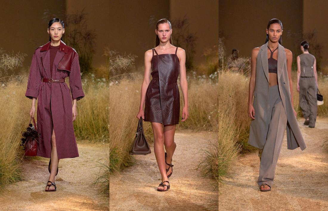 Hermès SS24: Το αυτοσχέδιο "πικ νικ" του οίκου ήταν μία ωδή στα κομψά μονοχρωματικά looks