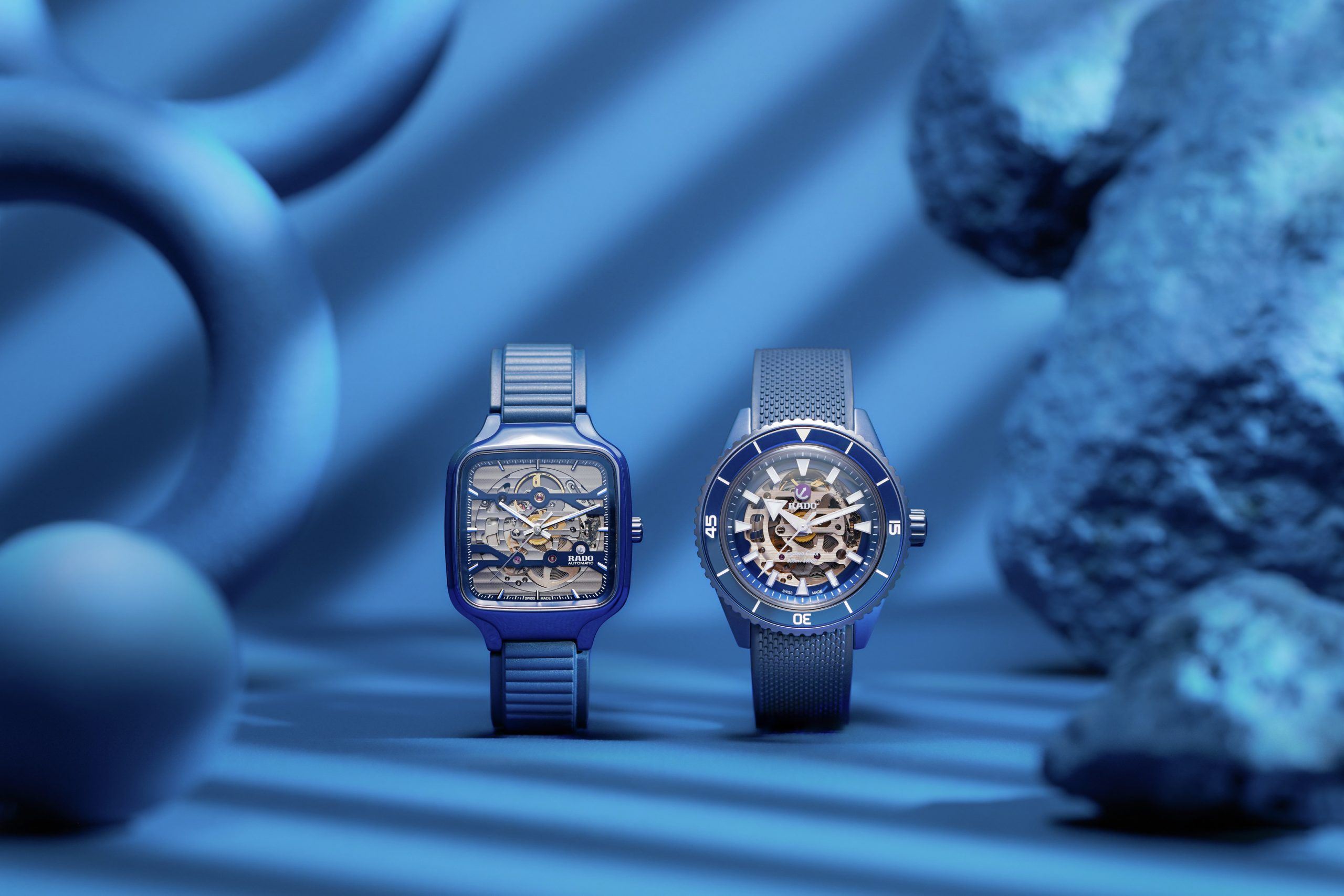 Η Rado παρουσίασε τα νέα True Square Skeleton & Captain Cook High-Tech Ceramic Skeleton