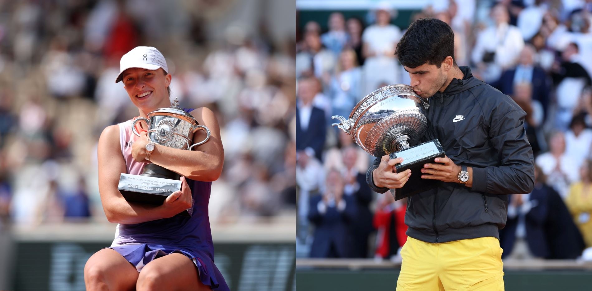 Iga Świątek - Carlos Alcaraz: Οι Rolex Testimonees ανακήρυχθηκαν νικητές του Roland Garros