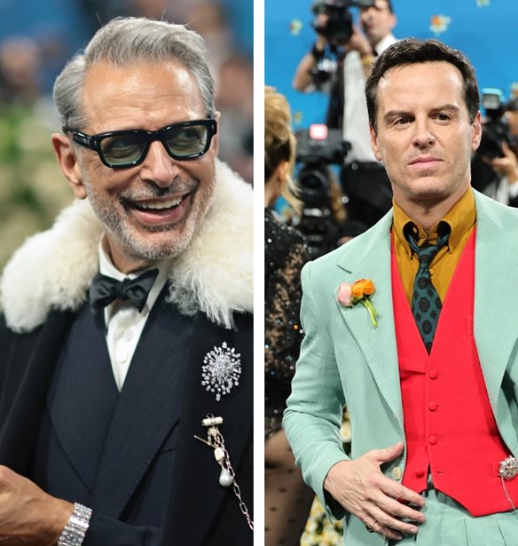 Στο φετινό Met Gala τα πιο εντυπωσιακά κοσμήματα φόρεσαν οι Jeff Goldblum και Andrew Scott