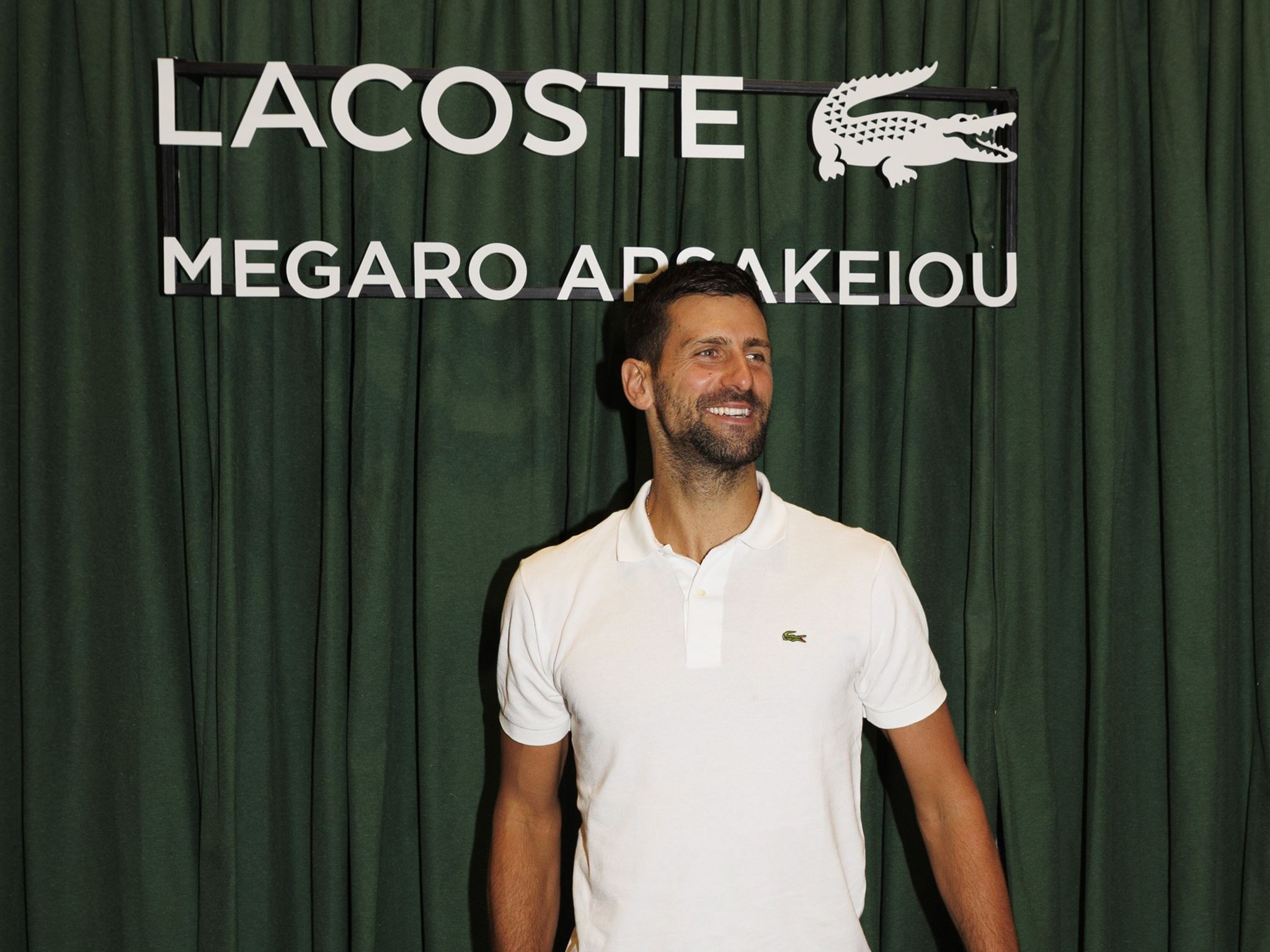Ο Novak Djokovic στα εγκαίνια του νέου καταστήματος LACOSTE στο Μέγαρο Αρσακείου