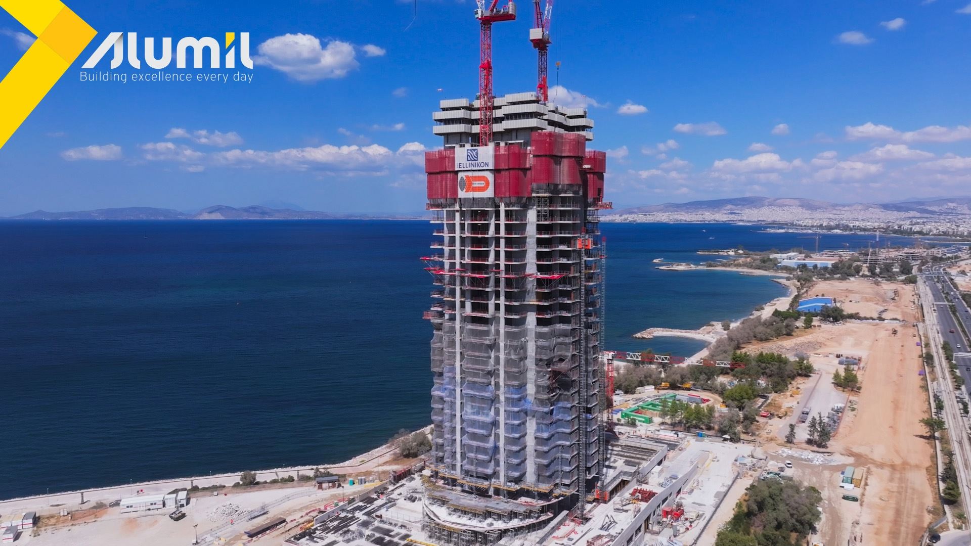 Riviera Tower: Υλοποιείται το ψηλότερο κτίριο της χώρας με προηγμένα συστήματα της ALUMIL